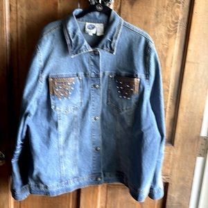 Dg2 plus size Jean jacket